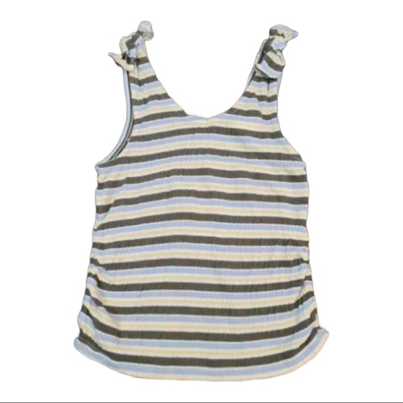 MELROSE and Market Soft Striped Tank Top with knotted shoulders Size M - Picture 2 of 2